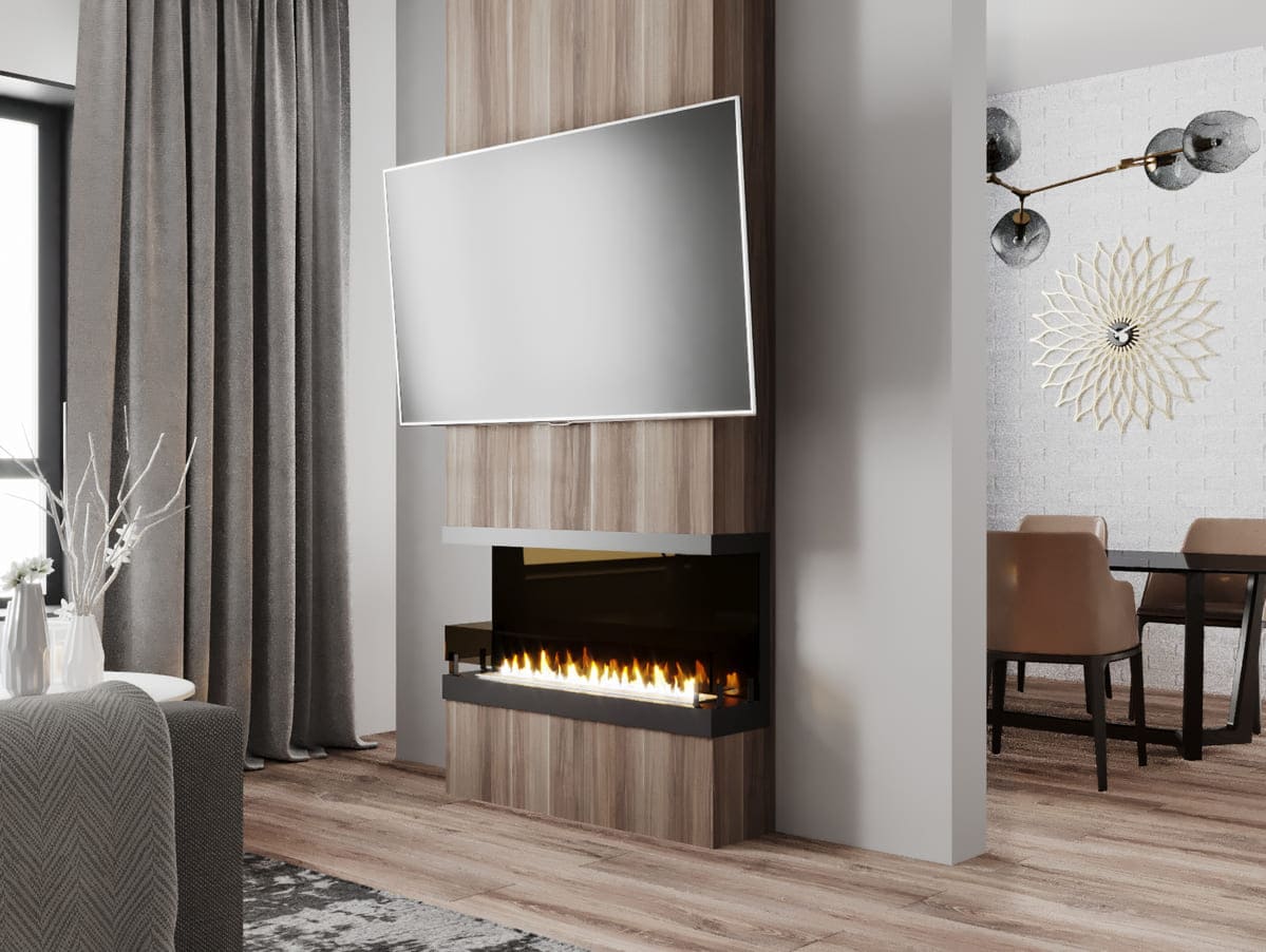 Биокамин "Русский огонь" Честер Фронт 1000 с декоративным стеклом (стемалитом) по цене 42 758 руб.