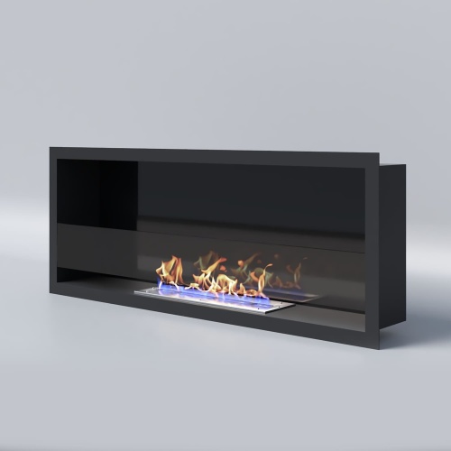 Биокамин "Русский огонь" Лайт 980V встраиваемый с декоративным стеклом (стемалитом)