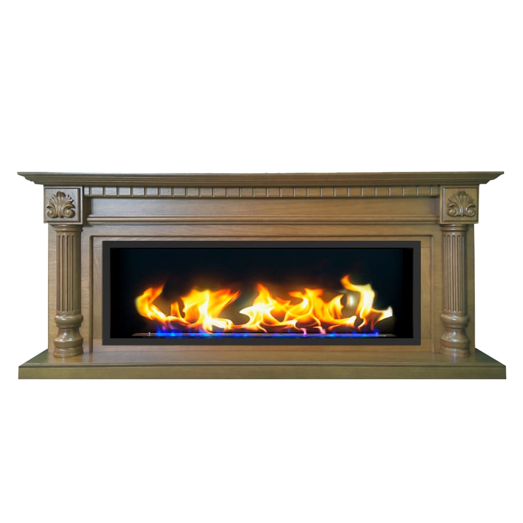 Биокамин в линейном портале "Русский огонь" Македония с защитным стеклом по цене 108 600 руб.