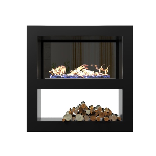 Биокамин "Русский огонь" Лобби 1200 встраиваемый с декоративным стеклом (стемалитом)