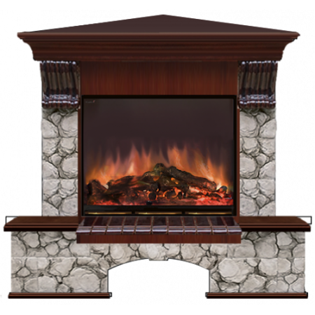 Бостон Карелия угловой (красное дерево)+Arte 23