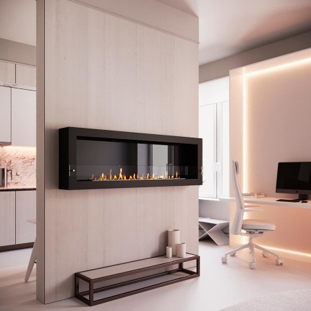 Биокамин SteelHeat WALL ONE 1700 черный, стекло, стемалит Биокамин SteelHeat WALL ONE 1700 черный, стекло, стемалит по цене 94 710 руб.